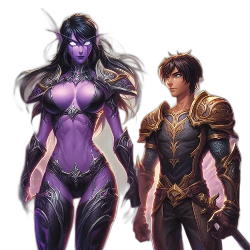 fantasy art, concept art, comic book art, pixel art transparent PNG cut-out