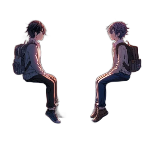 jacket, concept art, pixel art, anime transparent PNG cut-out