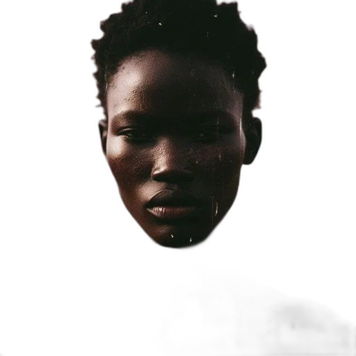 face, mask, hair, creature transparent PNG cut-out