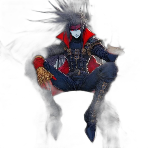 mask, jacket, sword, weapon transparent PNG cut-out