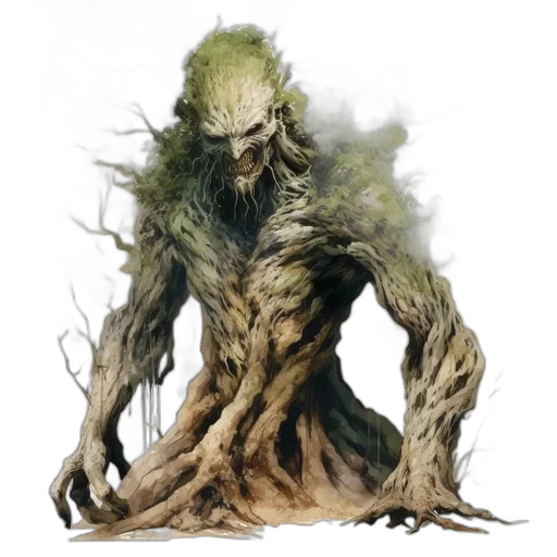 creature, tree, mask, concept art transparent PNG cut-out