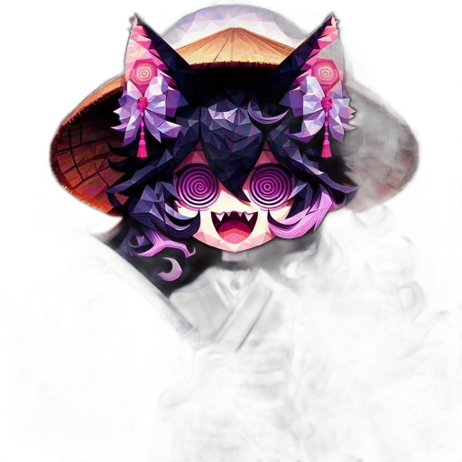 mask, hat, dragon, staff transparent PNG cut-out
