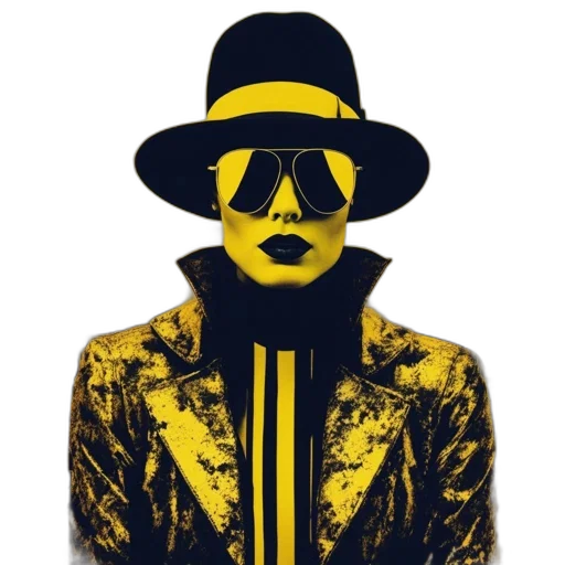 jacket, hat, face, concept art transparent PNG cut-out