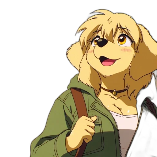 jacket, animal, staff, face transparent PNG cut-out