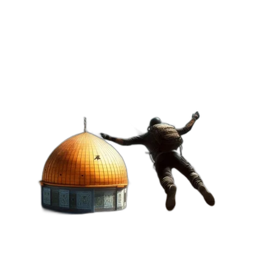 staff, robot, hat, creature transparent PNG cut-out