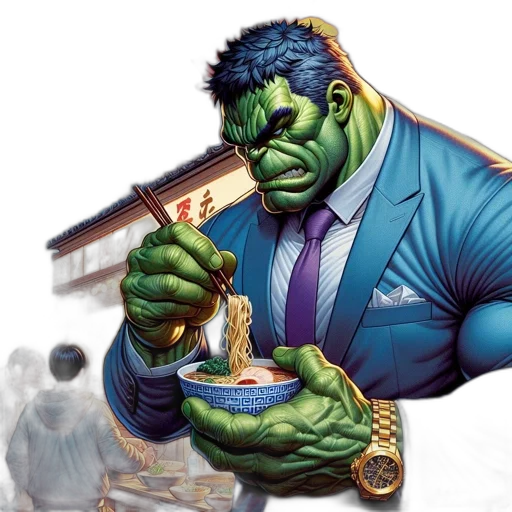 comic book art, concept art, photorealistic, asian transparent PNG cut-out