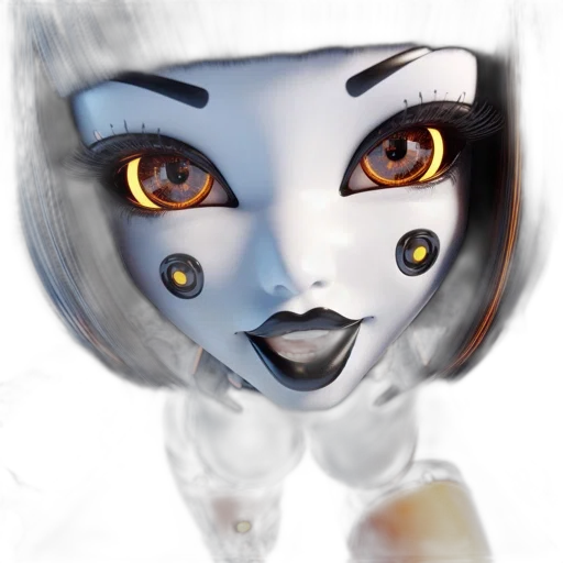 robot, mask, face, creature transparent PNG cut-out
