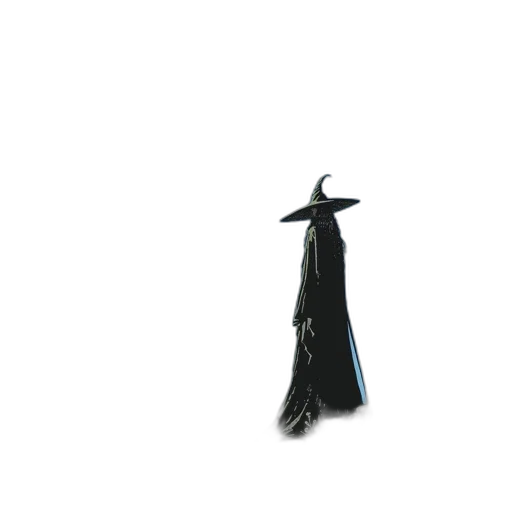 dress, staff, hat, mask transparent PNG cut-out