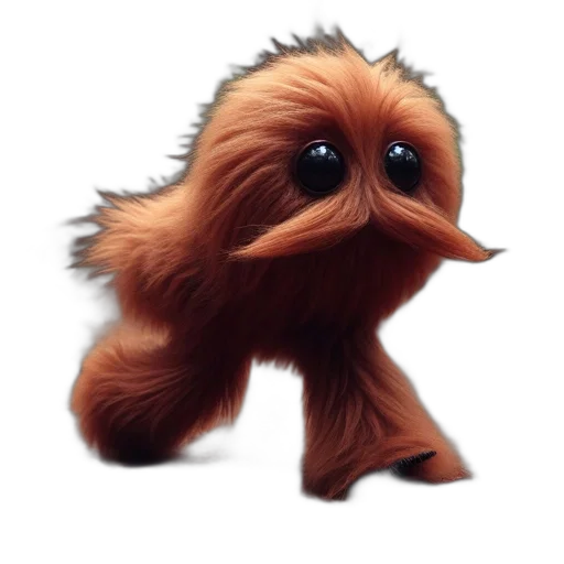 creature, animal, hair, staff transparent PNG cut-out
