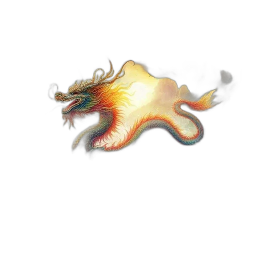 dragon, creature, hair, animal transparent PNG cut-out