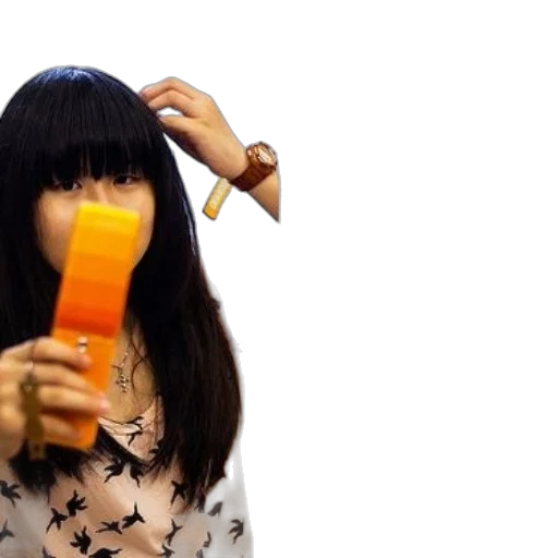 hair, staff, weapon, mask transparent PNG cut-out
