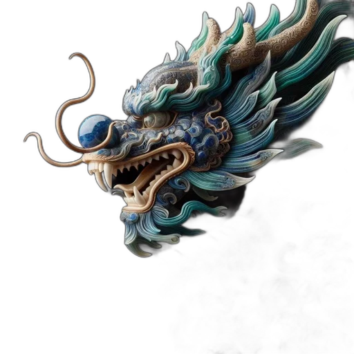 dragon, mask, staff, creature transparent PNG cut-out