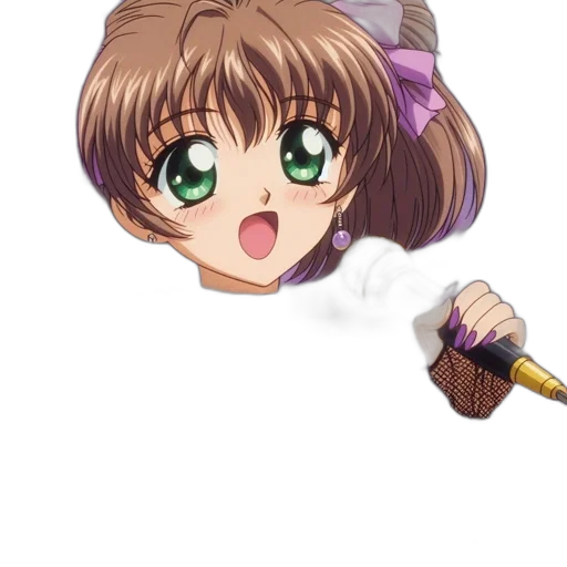 staff, weapon, hair, umbrella transparent PNG cut-out