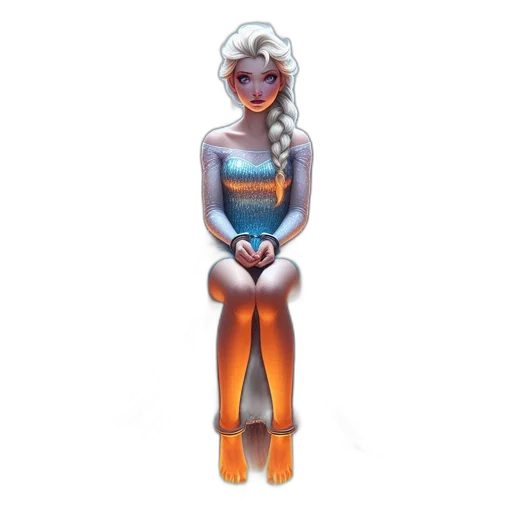 dress, robot, jewelry, staff transparent PNG cut-out