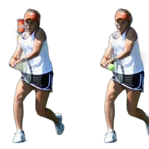 woman, white, tank, top transparent PNG cut-out