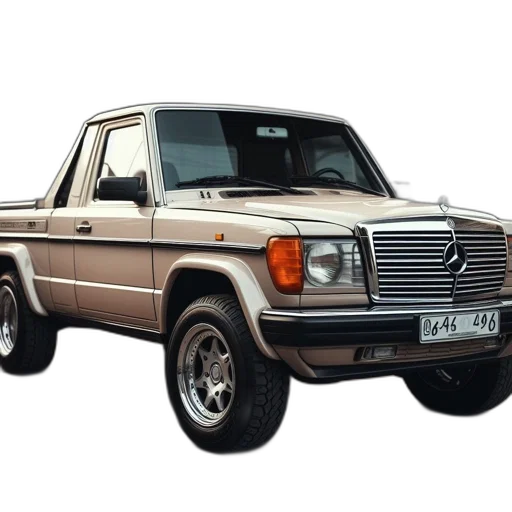 car, photorealistic, 3d render, vintage transparent PNG cut-out