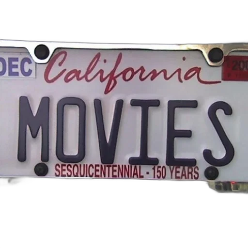 car, california, license, plate transparent PNG cut-out