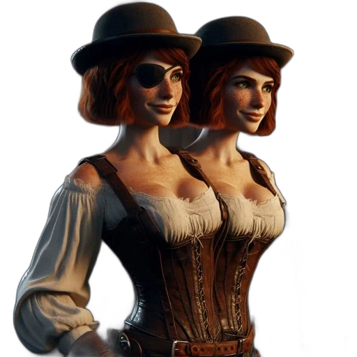 hat, concept art, fantasy art, 3d render transparent PNG cut-out