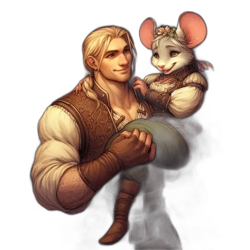 staff, animal, concept art, fantasy art transparent PNG cut-out
