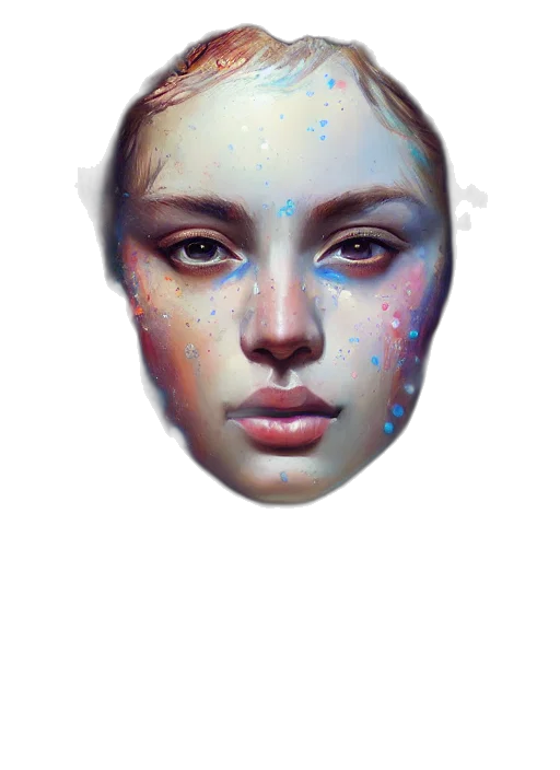 face, mask, jewelry, crown transparent PNG cut-out