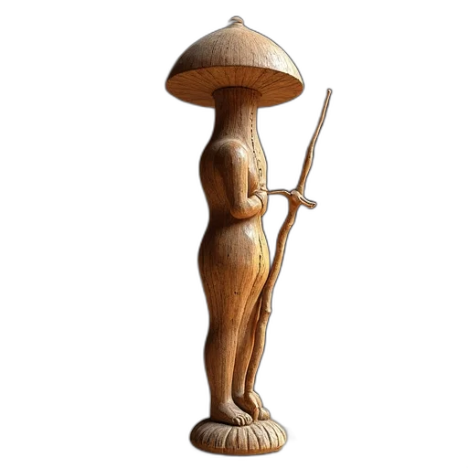 staff, umbrella, hat, sword transparent PNG cut-out