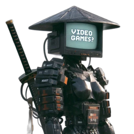 robot, weapon, staff, creature transparent PNG cut-out