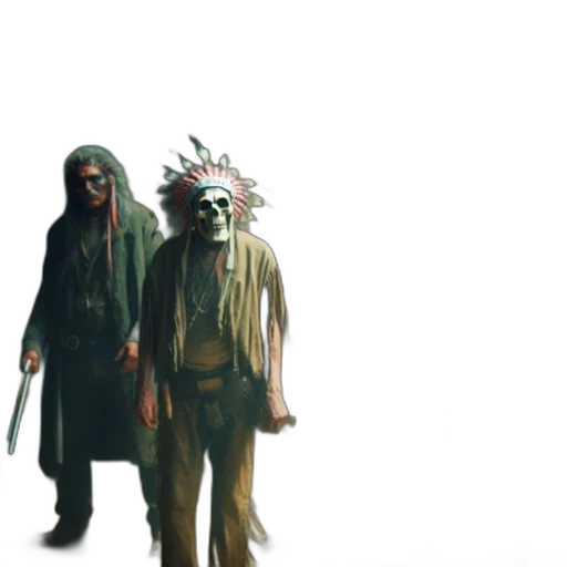 mask, concept art, 3d render, cyberpunk transparent PNG cut-out