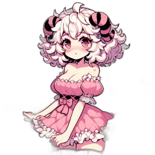 dress, staff, creature, crown transparent PNG cut-out