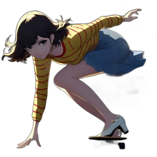 dress, shoes, jacket, creature transparent PNG cut-out