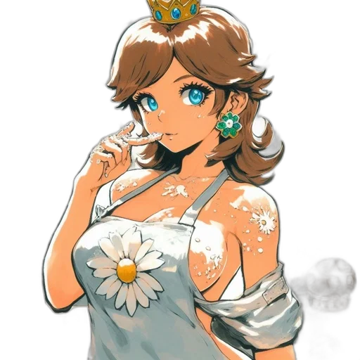 dress, crown, staff, jewelry transparent PNG cut-out