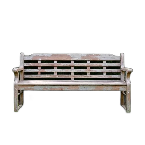 furniture, 3d render, weathered, wooden transparent PNG cut-out