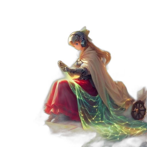 dress, crown, dragon, sword transparent PNG cut-out