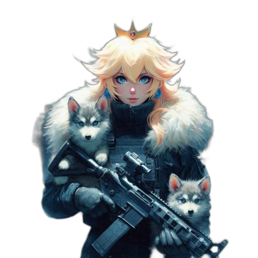 weapon, animal, crown, concept art transparent PNG cut-out