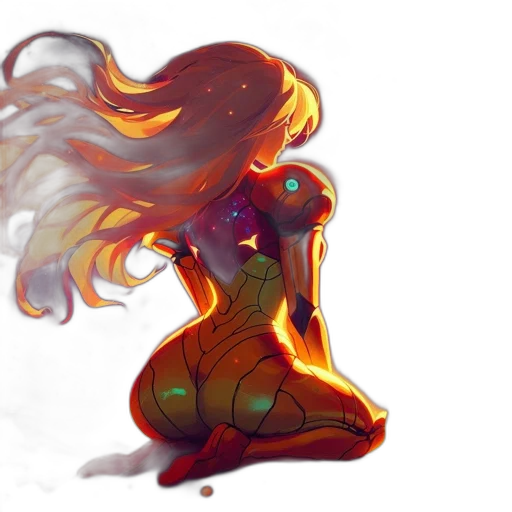 dress, hair, mask, creature transparent PNG cut-out