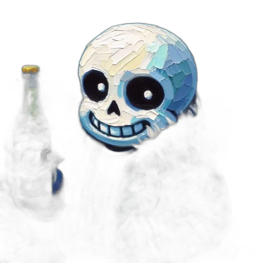 bottle, mask, creature, concept art transparent PNG cut-out