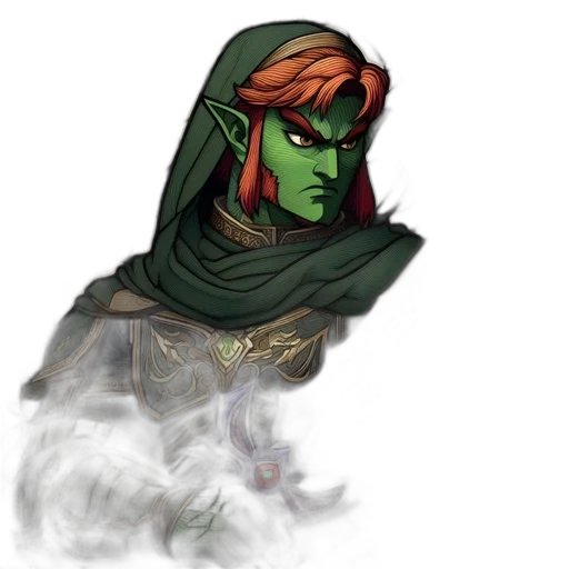 staff, mask, face, fantasy art transparent PNG cut-out