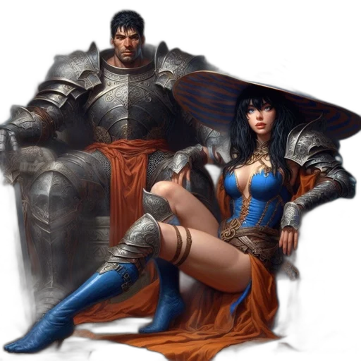 sword, fantasy art, concept art, comic book art transparent PNG cut-out