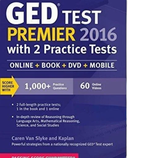 book, cover, ged, test transparent PNG cut-out