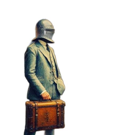 jacket, robot, staff, mask transparent PNG cut-out