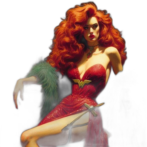 dress, concept art, comic book art, fantasy art transparent PNG cut-out