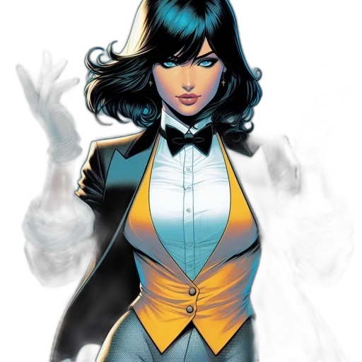 comic book art, concept art, fantasy art, female transparent PNG cut-out