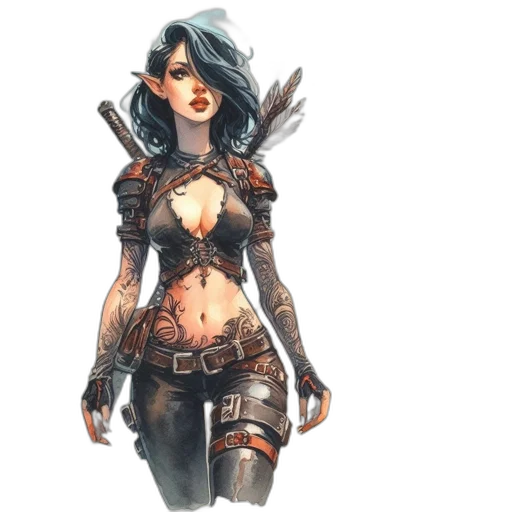weapon, concept art, fantasy art, comic book art transparent PNG cut-out