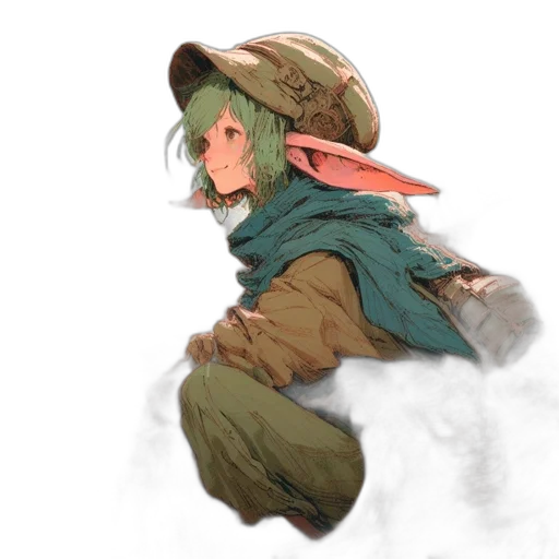 hat, dragon, creature, jacket transparent PNG cut-out