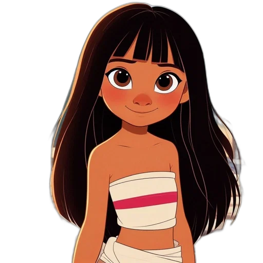 dress, hair, face, creature transparent PNG cut-out