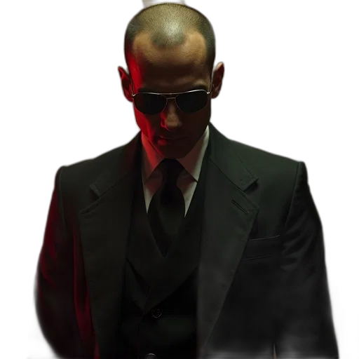 jacket, staff, mask, face transparent PNG cut-out