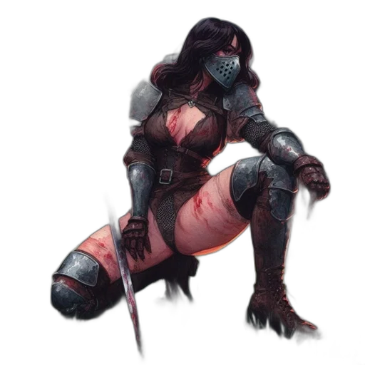 sword, weapon, creature, robot transparent PNG cut-out