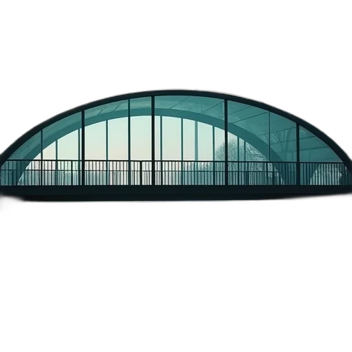 building, umbrella, hat, 3d render transparent PNG cut-out