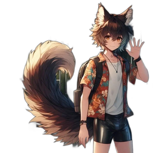 staff, jacket, animal, creature transparent PNG cut-out