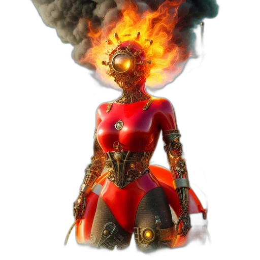 robot, mask, weapon, concept art transparent PNG cut-out