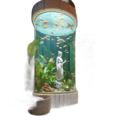 bottle, concept art, 3d render, photorealistic transparent PNG cut-out